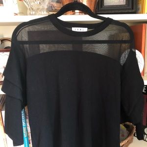 3/4 Ruffle Sleeve Sweater